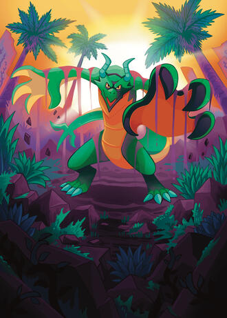 Trading Card Illustration