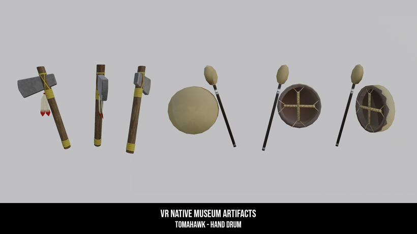 Lowpoly Native Artifacts