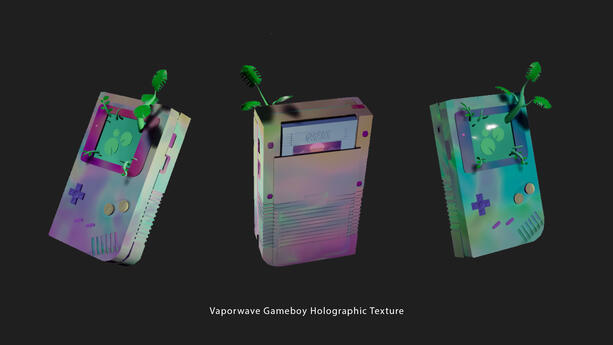 Gameboy Holographic Texture