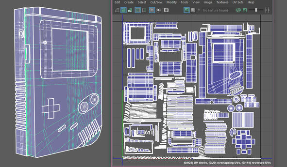 Gameboy UV Unwrapping