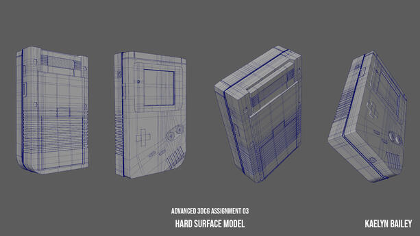 Gameboy HardSurface Model